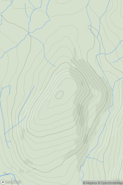 Thumbnail image for Garth Hill [Neath to Chepstow] [SS872903] showing contour plot for surrounding peak